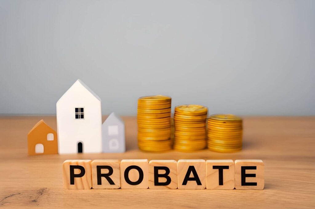 Probate paperwork on a desk